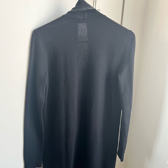 Ralph Lauren Open Draped Cardigan w/leather lining - Size XS - Picture 7 of 8